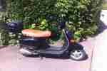 Vespa V50 50 ccm ET2 schwarz mit Topcase