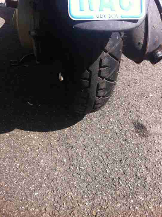 Vespa V50 50 ccm ET2 schwarz mit Topcase