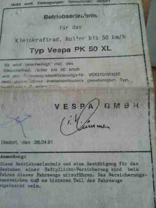 Vespa pk 50