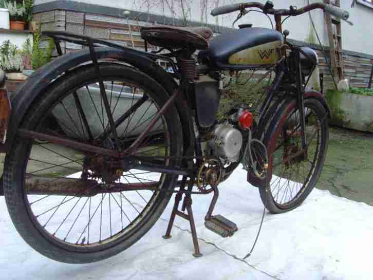 Wanderer mit Sachs 98 Motor, Vorkrieg Oldtimer, Scheunenfund