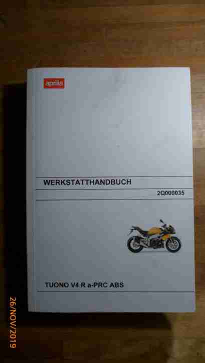 Werkstatthandbuch Tuono 1000 V4R a