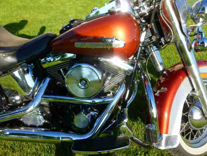 Wunderschöne Harley Davidson EVO Heritage metallic 1999,viele Extras