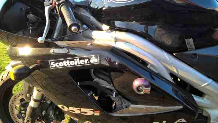 Wunderschöne schwarze Triumph Daytona 955i