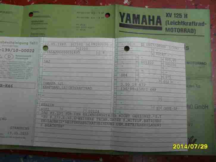 Yamaha VIRAGE 125ccm