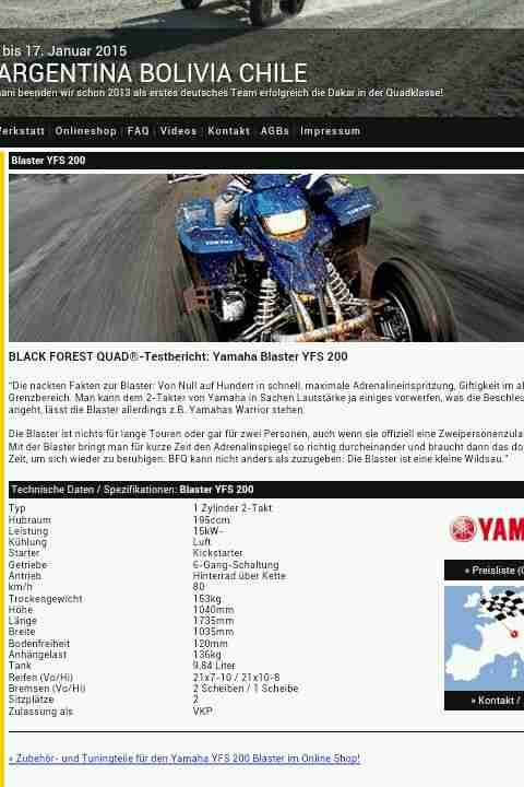 Yamaha Blaster YFS 200