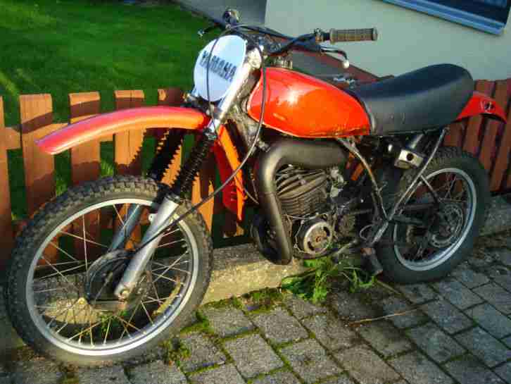 Yamaha DT 250 MX, 1R7, Baujahr 1977, Crossbike mit KfZ-Papieren zum Herrichten