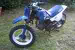 PW 50 Kinder Cross Motorrad blau TOP