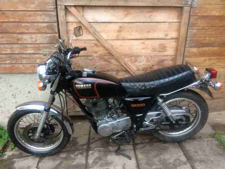 Yamaha SR 500 Typ 48T mit Schlüssel und Brief Erstzulassung 1986