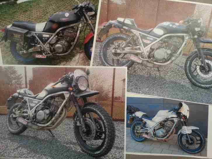 Yamaha SRX 600, 3 Designvarianten/Umbauteile, Show-Winner,Stollenreifen, Ratbike