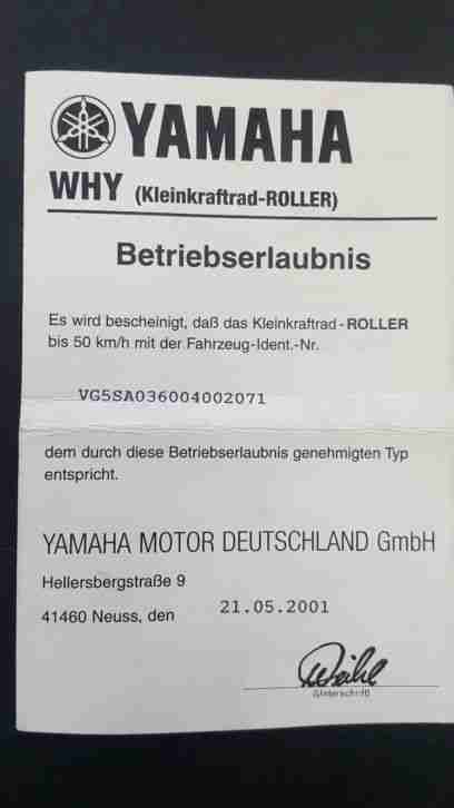 Yamaha WHY Roller