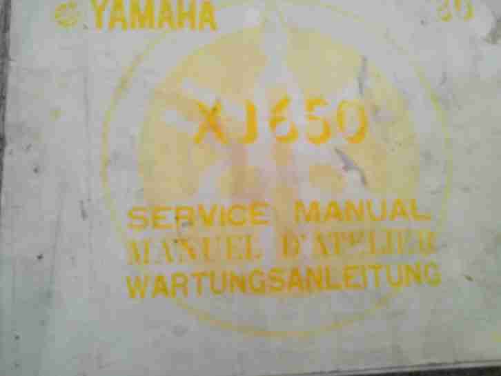Yamaha XJ600 Reparaturanleitung Werkstatthandbuch BJ80 TYP 4KO