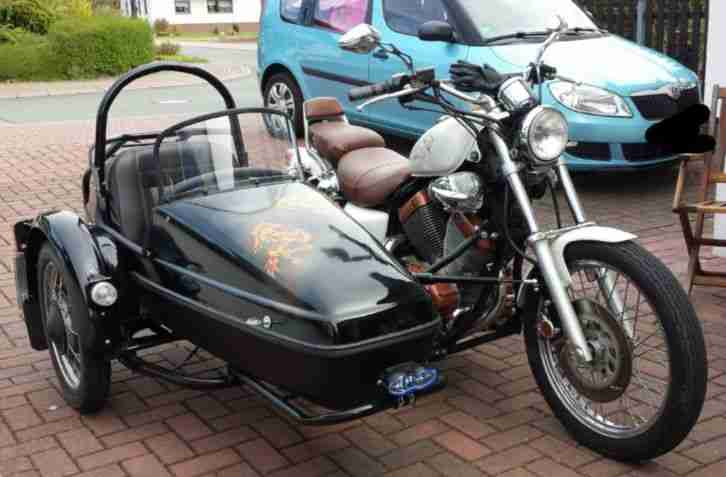 Yamaha XV 535 Virago Gespann - Beiwagen Velorex 562