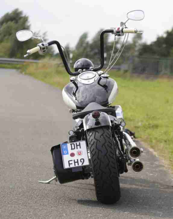 Yamaha XVS 1100 Dragstar Old School Umbau "Route 66"