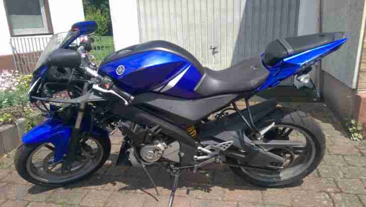 Yamaha YZF R125 blau Unfallmotorrad