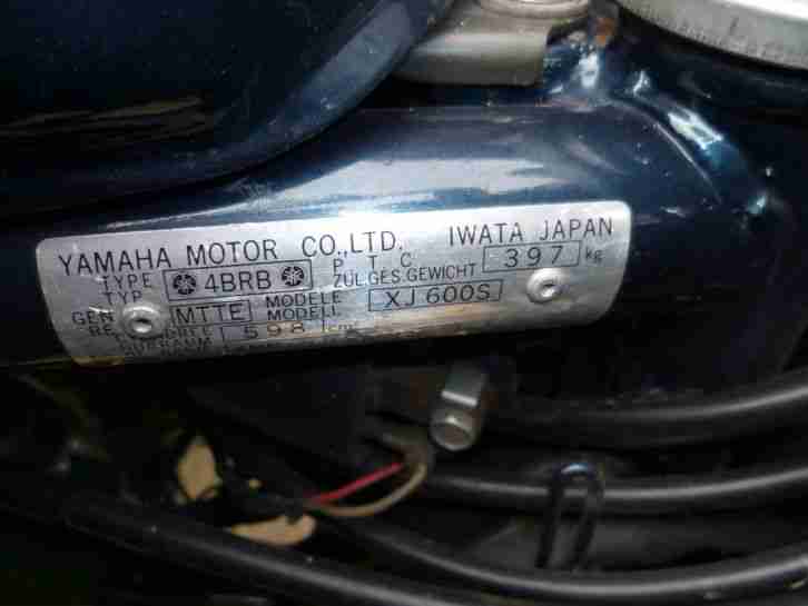 Yamaha für Bastler Unfall-Fahrzeug