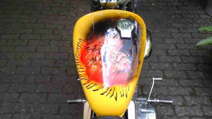 Yamaha virago 535 Motorrad Custom Umbau Garagenfahrzeug