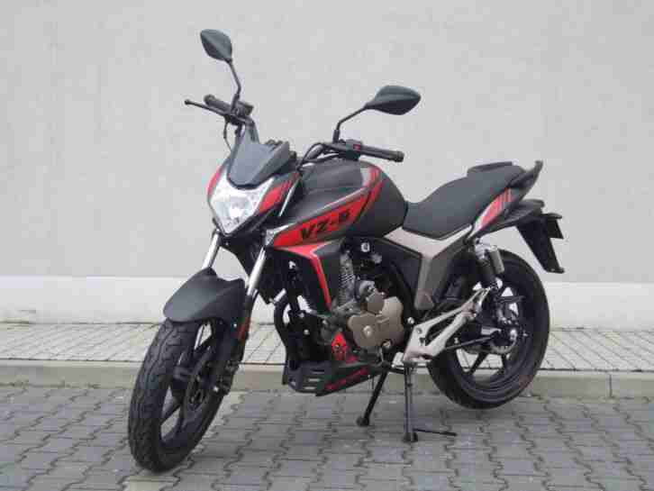 ZIPP VZ-6 PRO 125 NAKED BIKE 125 ccm MOTORRAD 2 FARBEN EURO 4 NEUFAHRZEUG