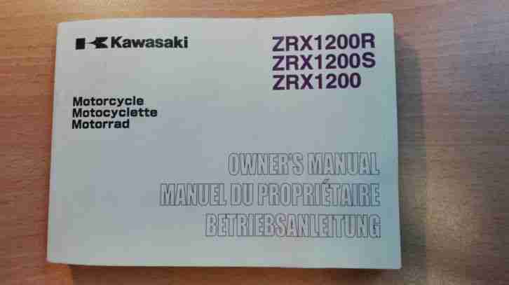 ZRX 1200 Bedienungsanleitung / Bordbuch