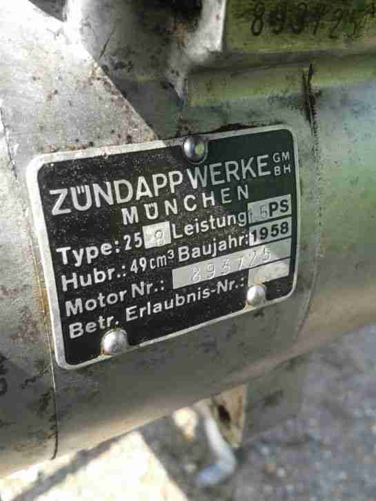 Zündapp Combinette Typ 423 Baujahr 1958