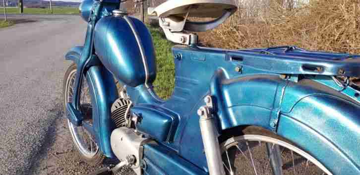 Zündapp Combinette läuft fährt Lack nicht schön aber schön blau