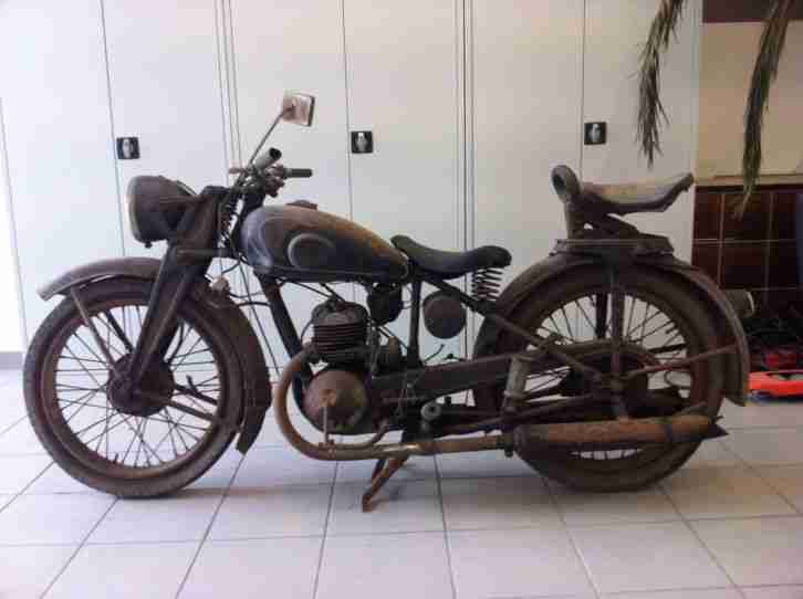 Zündapp DB 200 Motorrad Vorkrieg Wehrmacht 1937 Oldtimer Komplett und selten !!!