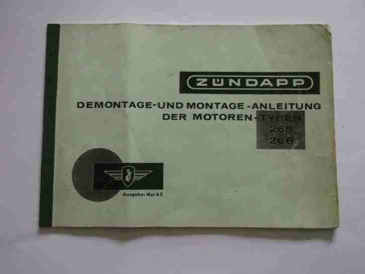 Demontage und Montage der Motoren 265