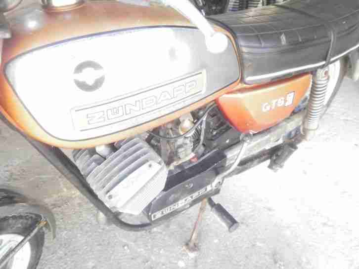 Zündapp GTS 50 goldbraun Schrott und Bastelmoped