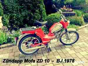Zündapp Mofa ZD 10 Oldtimer Scheunenfund Top !!! BJ.1978
