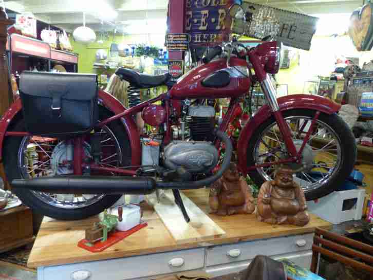 Zündapp Norma Luxus rot weinrot restaurierter Zustand mit dänischem TÜV Bj. 1955