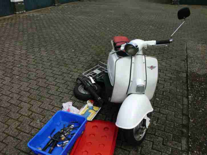 Zündapp R50 Bj 74, weiß, teilzerlegt, unverbastelt, alle Teile vorh. Räder neu