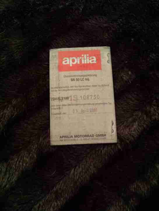 aprilia SR 50 LC Inj. Di-Tech 2001