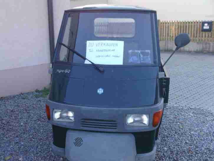 dreirad piaggio ape 50original zustand originalpapiere aus italien 20000 ca beid
