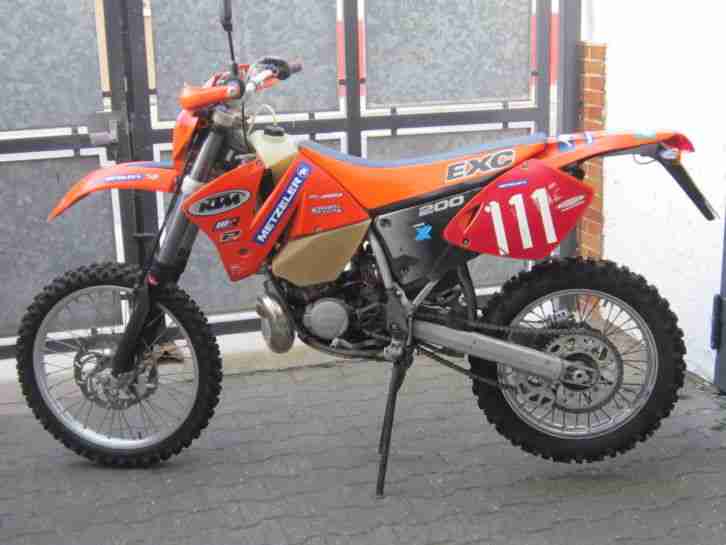 enduro ktm exc 200 bj 6.2003 sofort startklar.tüv bis 2.2016