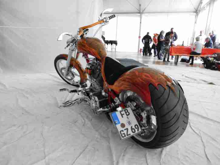 harley Custom Bike Dragstyle 140 PS 127 Cui 98 DB eingetragen