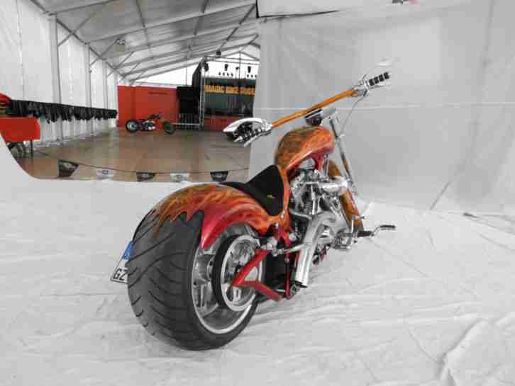 harley Custom Bike Dragstyle 140 PS 127 Cui 98 DB eingetragen