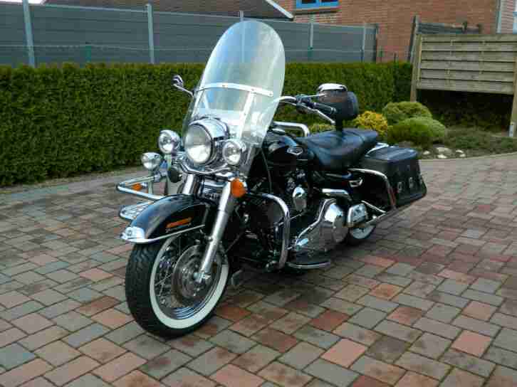 Harley-Davidson Road King Motorrad Gespann schwarz 1.Hd Bike auch SOLO zu fahren