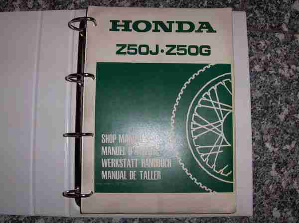 monkey Z50J Z50G Werkstatt Handbuch