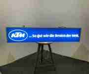KTM Leuchtreklame KTM Twinschock Leuchtreklame KTM