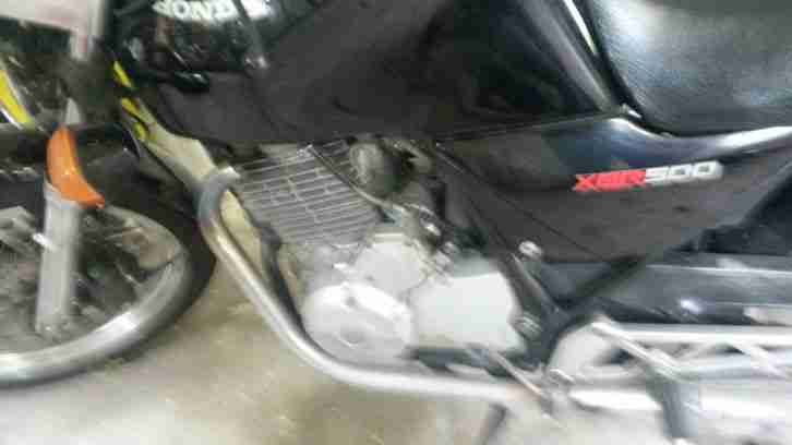 motorrad Honda XBR 500 schwarz naked