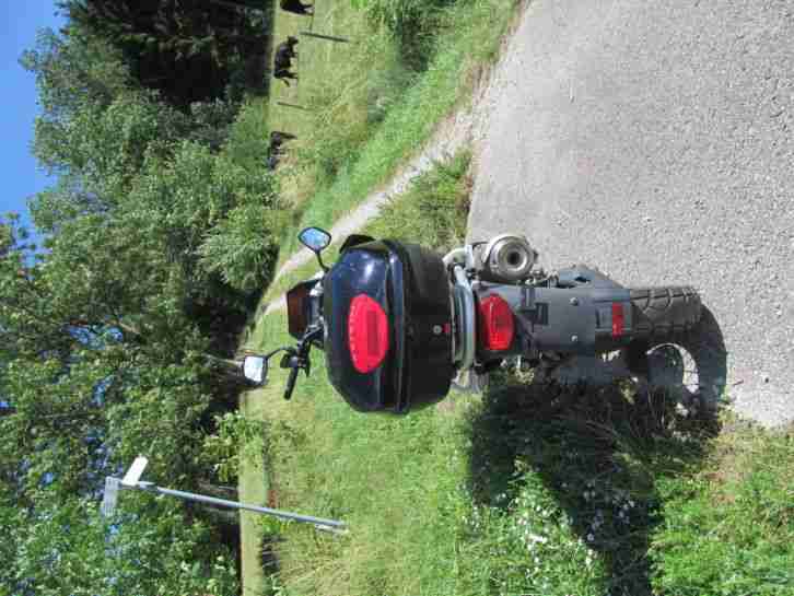 motorrad freewind 650 schwarz silber 25000kmhaupt und seitenständer anfängertöff