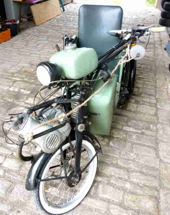 motorrad oldtimer treewheeler trike 50er jahre friedr albrecht berlin oldie bike