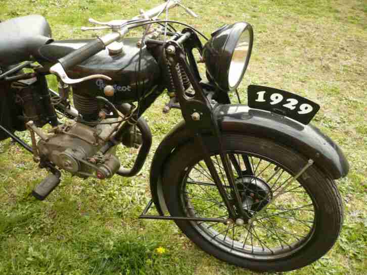Oldtimer Motorrad Vorkrieg Peugeot P 109 ältere Restauration Baujahr 1929