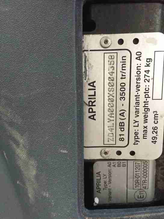 roller aprilia sr 50