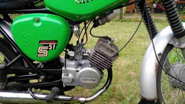 simson S51 electronic Grün Original Betriebserlaubnis Zugelassen Orginalzustand