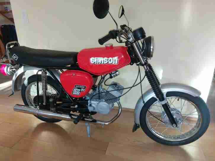 Simson S51 Neuaufbau mit 0 KM! 4Gang Restauriert Elektronik S50