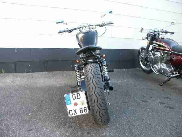 suzuki ls 650 Savage, Bobberumbau mit Harley Auspuff Scream Eagle