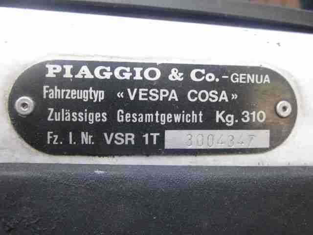 vespa cosa 200 mit 12 ps